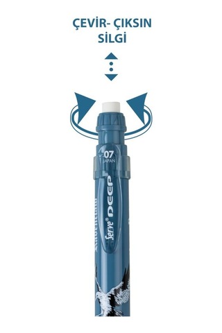 Serve Deep Versatil Kalem Harry Potter Ravenclaw 0.7 Mm Ergonomik Mekanik Uçlu Kalem Karışık/çok Renkli