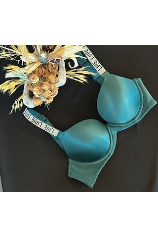 Orkide Işıltılı Askılı Bra Foam Cup 8830 Yeşil