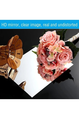 Besthome1 Kaliteli Akrilik Yumuşak Ayna, Kırılmaz, 2mm, Çocuk Odası İçin Uygun Ev Dekoru Yansıtıcı