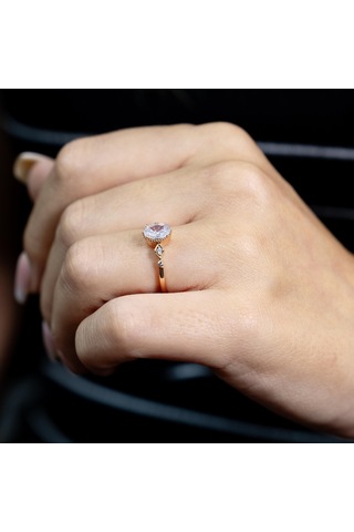 F Renk 0.77 Karat Vintage Tektaş Yüzük-hrd Sertifikalı