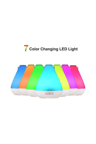 Moly Yunboo Beyaz Usb Nemlendirici Aromaterapi Makinesi 180ml 7 Renkli Led Ev/ofis Yym806m