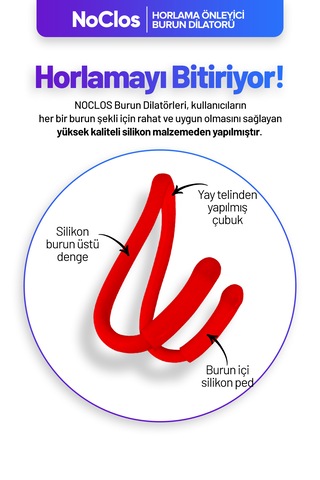 Noclos Nefes Açmayı Destekleyen Burun Dilatörü Kırmızı
