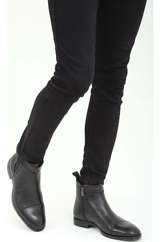 Tamer Tanca Erkek Hakiki Deri Siyah Chelsea Bot 183 25259 Erk Bot Sk22/23 Syh/syh Fltr Siyah