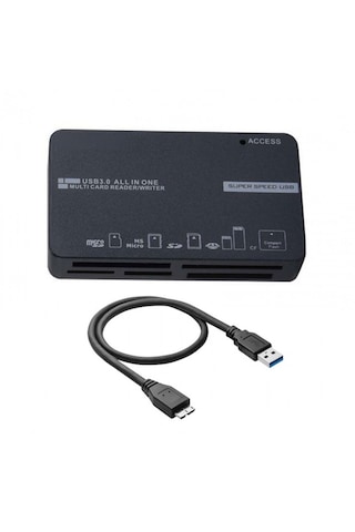Microcase Usb 3.0 Hepsi Bir Arada Kart Okuyucu - Micro Sd, Sd, Cf, Ms Çoklu Hafıza Kartı Okuyucu-al5824