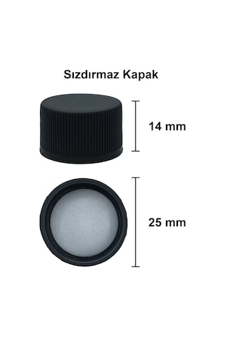 Afracam Maraska Yeşil 100 ML Cam Şişe Sızdırmaz Kapak 25 Adet