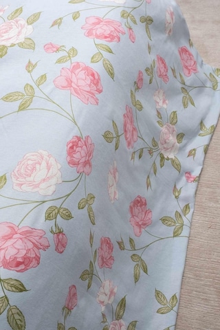 Cotton Collection Kışlık Pazen Tek Kişilik Nevresim Seti Rose Renkli