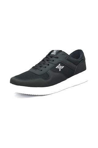 Luttoon 4027-24 Trend Fashion Sneakers Kadın Ayakkabı Siyah Beyaz Siyah