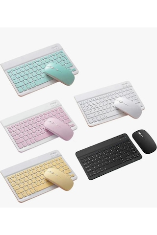 Samsung Galaxy Uyumlu Tab S10 Fe Plus Sm-x620 Uyumlu Bluetooth Klavye Mouse Set Lazer