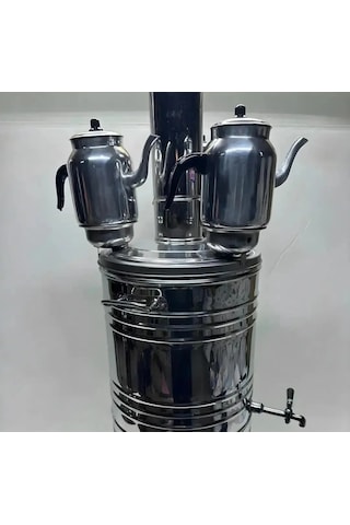 35 Litre Büyük Semaver 3 Demlik Yeri İmkanı