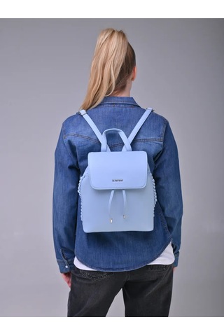 Daniele Patrici Deri Şehir Çantası A5 210533444 Açık Mavi