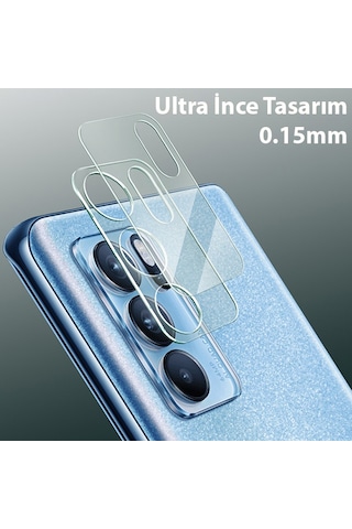 Oppo Reno6 Pro 3D Full Tempered Cam Kamera Koruyucu