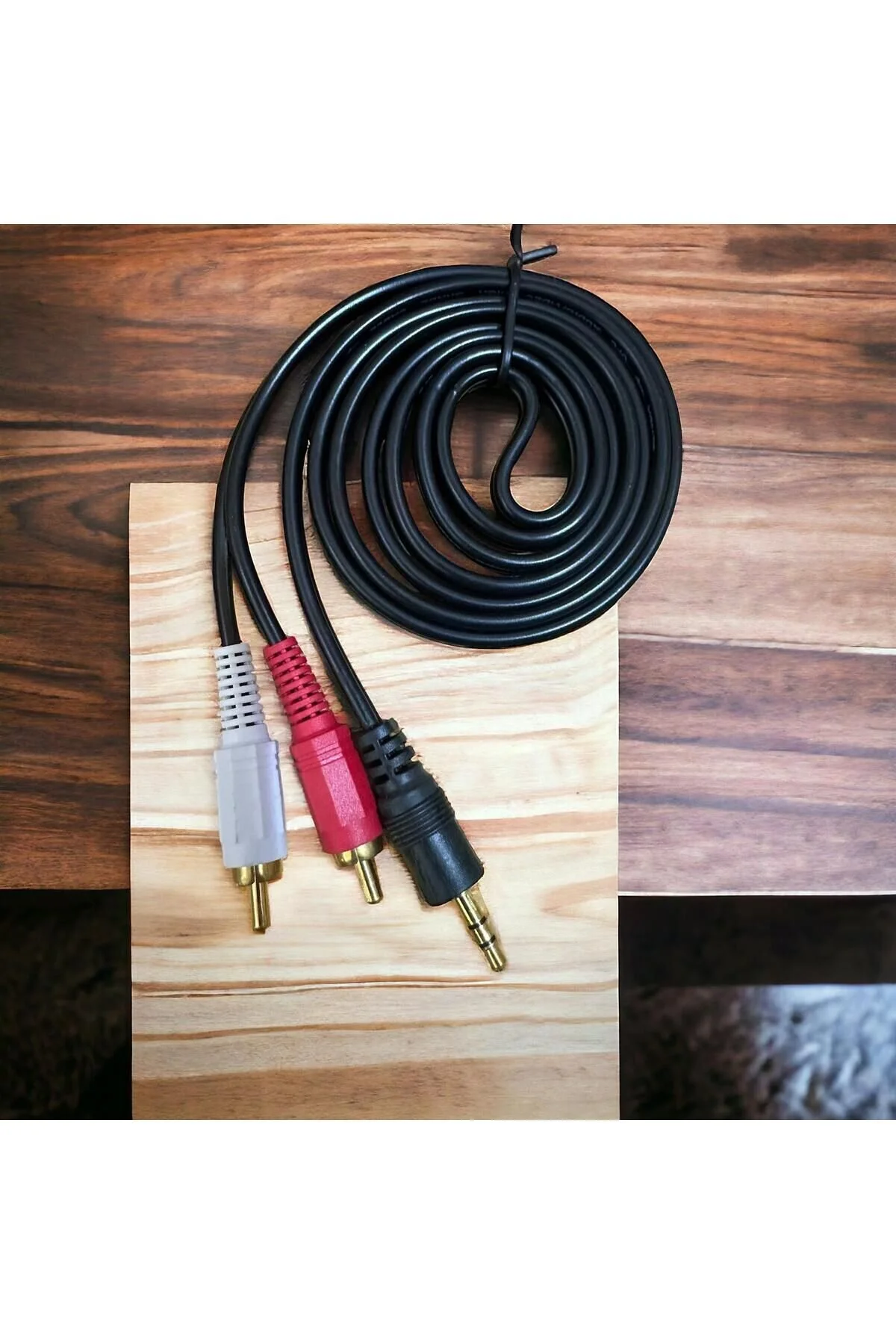 Amfi Ses Sistemi Kablosu Oem Sterio To Aux Kablo 2 Rca To 3.5 Mm Kablo