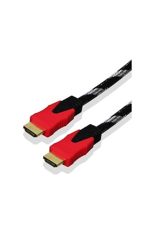QPORT 15 Metre HDMI Kablo Altın Uç Örgülü 4K 3D  HDMI Kablo Q-HDMI15