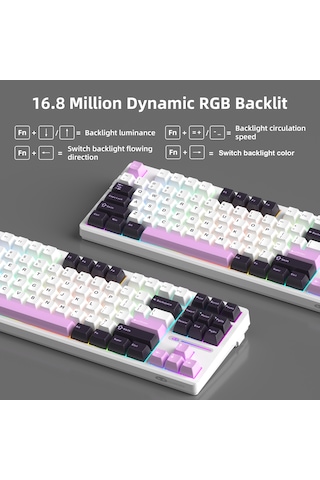 Magegee Light87 87 Tuş Rgb Hot-swap Kablosuz Mekanik Gaming Klavye