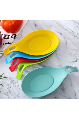 Silikon Mutfak Eşyası Tepsisi Mavi , Kaşıklık, Çorba Kepçesi Tutucu, Bulaşık Rafı, Mutfak Eşyaları İçin Amerikan Servisi, Diğer