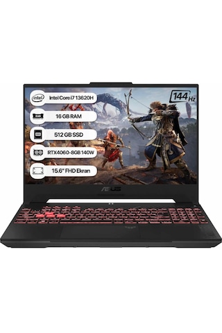 Asus Tuf Gaming FX507VV-lP243 i7-13620H16 GB 512 GB RTX 4060 15.6" Dizüstü Bilgisayar (Yenilenmiş)