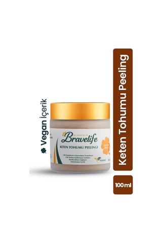 Arındırıcı Gözenek Temizleyici Bitkisel Yağlar Pürüzsüz Cilt Pantheol Vegan Keten Tohumu Peeling 100 Ml