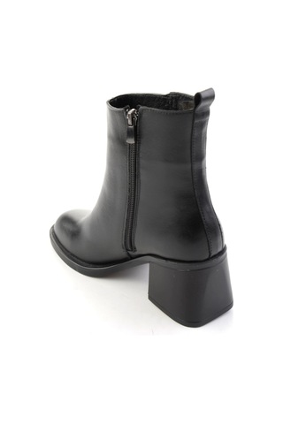 Bambi Siyah Hakiki Deri Kadın Bot & Bootie K02788002003