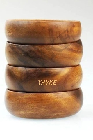 Yayke Doğal Ahşap Çerezlik | Organik Ahşap Bambu Kase Çerezlik