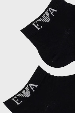 Emporio Armani Logolu 3 Pack Çorap Erkek Çorap Em000554 Af26377 Uc001 Siyah