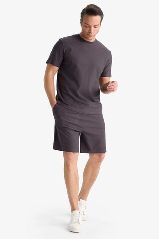 DeFacto %100 Pamuk Relax Fit Twill Cepli Şort E2590AX25SMAR223