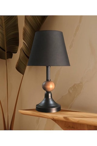 Conıcı Abajur Masa Lambası Siyah
