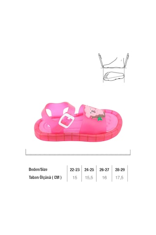 Gezer Yazlık Kız Çocuk Suni Deri Işıklı Rahat Taban Bilekten Ayarlanabilir Günlük Sandalet Gk2ype.00210.00.fja.ı88 Fuşya