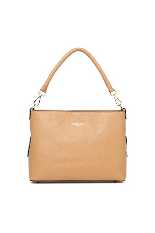 D85 Sand Omuz Çantası Kadın Grazıa Piumelli Milano Bag Kum