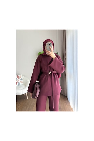 Unika Boutique Kadın Tesettür Scuba Takım Bordo