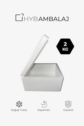 D-4 2kg Soğuk Zincir Strafor Köpük Kutu 28,8x23x16,5 - Isı Yalıtımlı, Kapaklı, Termal Gıda Taşıma