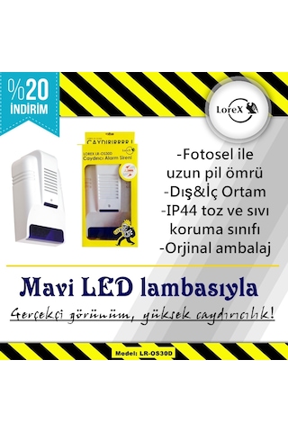 Lorex Lr-Os30D Caydırıcı Sahte Siren Alarm