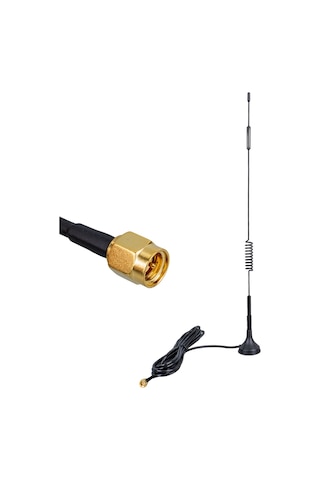 PowerMaster PM-19638 Modem Router Wifi Sinyal Güçlendirici Anteni (30 CM Anten 3 M Kablo)