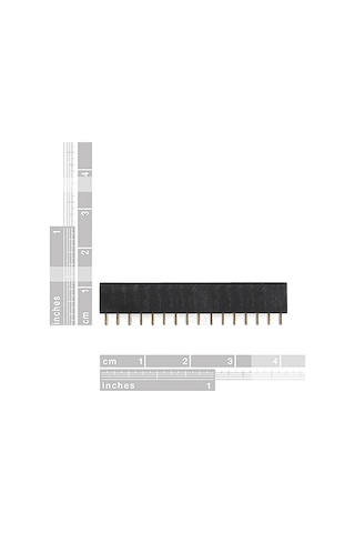 16 Pin Tek Sıra Dişi Header 180 Derece 1x16 Pin 2.54mm Soket Konnektör Breadboard Pcb Devre Bağlantı