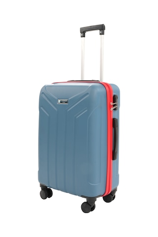 Cotpoly Home Petra Lüx Abs Büyük Boy Valiz 75 Cm Mavi Kırmızı