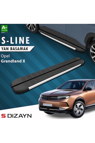 S-dizayn Opel Grandland 2 Elektrikli S-line Aluminyum Yan Basamak 193 Cm 2024 Üzeri A+ Kalite