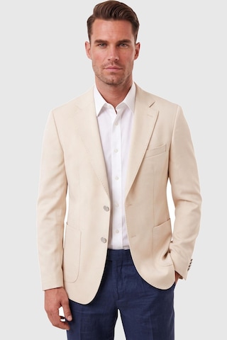 Rizzup Erkek Slim Fit Likralı Bej Blazer Ceket Metal Düğmeli Torba Cepli Spor Ceket 2600828