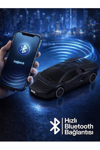 Yeni Nesil Araba Modelli Bluetooth Hoparlör I Usb Girişli I Hafıza Kartlı I Type-c Şarj Girişli