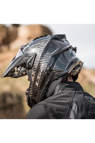 Ls2 Explorer C Karbon Kask Siyah