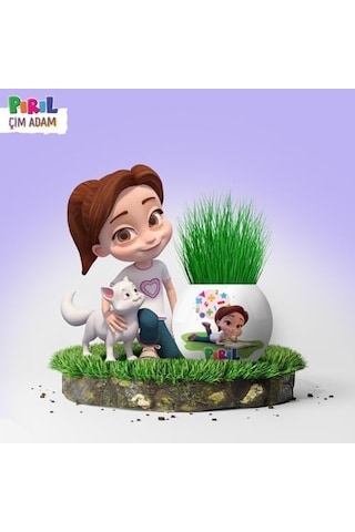 Yuup Pırıl Temalı Çim Adam 6'lı Set Çocuklar İçin Eğitici Ve Eğlenceli Bitki Yetiştirme Kiti