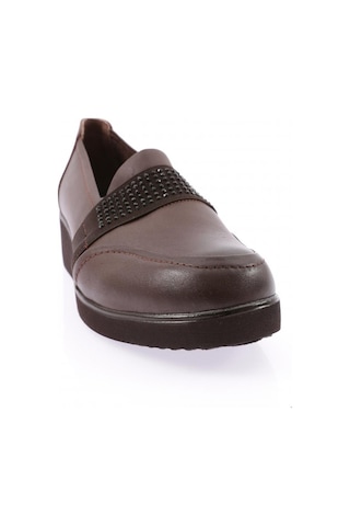 Dgn 1094-22k Kadin Kalin Taban Bantli Comfort Ayakkabi 1094-2106-R0685 Kahverengi
