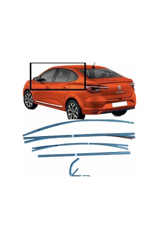Renault Taliant Cam Çıtası Kaplaması Krom 16 Parça 2021+ Sonrası