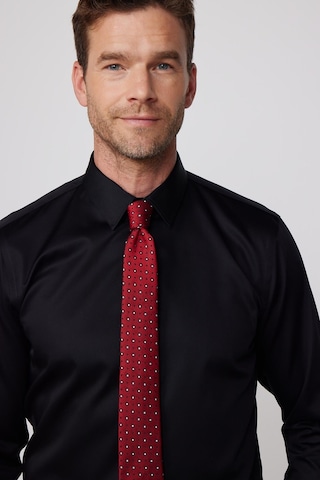 Tudors Slim Fit Non Iron Siyah Erkek Gömlek-29750-siyah Siyah