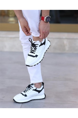 Ay Ayakkabım Sl-1024 Erkek Beyaz 39-44 Deri Casual Ayakkabı Beyaz