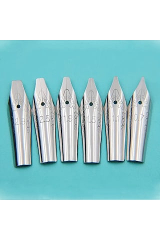 Kaligrafi Divit Uç Seti, Dolma Kalem Uçları, Paslanmaz Çelik 0.7-