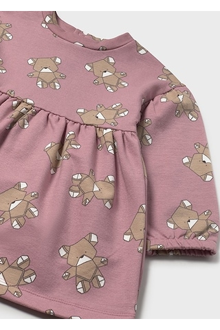 Mayoral Pembe Kız Bebek Desenli Elbise 2916 Pembe