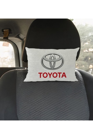 Bk Gift Toyota Tasarımlı Dikdörtgen Araç Koltuk Yastığı-1
