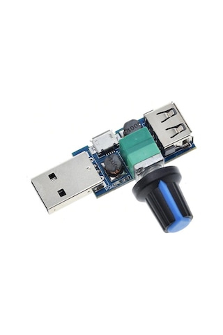Usb Fan Hız Kontrol Sürücüsü Regülatör Modülü Dc 4-12v To 2.5-8v 5w