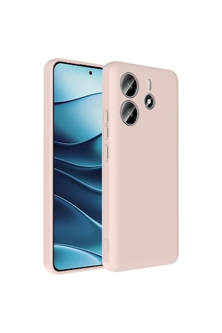 Mobilefix Redmi Note 14 4g Kılıf Kamera Korumalı Kartlık Hazneli Mbfx Vitra Kapak - Pembe Pembe
