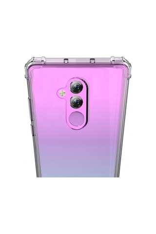 Blogy Mate 20 Lite İle Uyumlu Crystal Fit Kılıf Crystal Clear