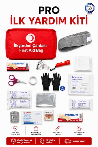 İlk Yardım Pro Kit Kırmızı
